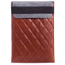 Gmakin Cover Sleev With Rubber Rhombus Band Brown (GM21-12) for MacBook 12": Цвет коричневый (Brown)