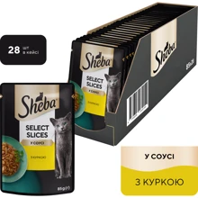 Влажный корм для котов Sheba Selection in Sauce с курицей в соусе 28х85 г (3065890096806): Тип Влажный корм