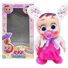 Мягкая музыкальная кукла MIC Cry Babies Белый зайчик (C62898): Возраст от 3 лет