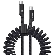 Кабель Baseus Cable USB-C to USB-C Fish-Eye 100W 1m Black (P10320203111-00): Тип USB-C - USB-C