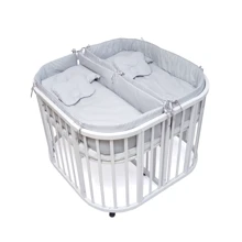 Постельный комплект для двойни Twins grey new 14 элементов (4000-TW-10М): Тип постельный комплект