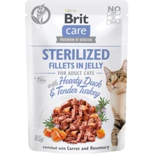 Brit Care Adult Cat Fillets in Jelly Steril Duck&Turkey pouch 85 г: Тип Влажный корм