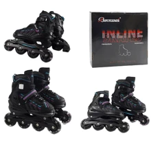 Раздвижные ролики Best Roller колеса PU 5321-65 L (39-42) Черные: Цвет черный