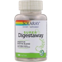 Solaray, Super Digestaway, Digestive Enzyme Blend, 180 VegCaps (SOR-04802): Тип Пищеварительные ферменты