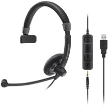 Наушники Sennheiser SC 45 USB CTRL: Тип конструкции накладные