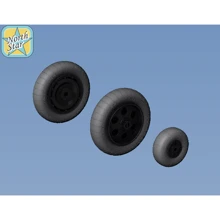 Колеса Northstar Models для самолета Focke-Wulf 190 A/F/G, ранний, диск с резиной Dunlop: Производитель Northstar Models