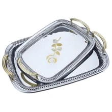 Поднос Набор подносов Wellberg WB 7502 (2пр, L: 42x30см - M: 34x24.5см): undefined undefined