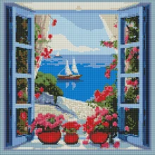 Алмазная мозаика Идейка Морской пейзаж ©art_selena_ru AMO7804 40х40 см: Производитель Идейка