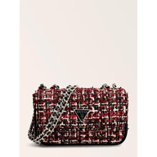Женская сумка кросс боди Guess Cessily Micro Mini бордовая (HWTR7679780-BTI): Пол Женский