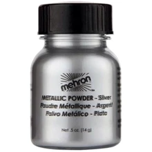 Mehron Metallic Powder, Silver Металлическая пудра-порошок (Серебро) 15 g: undefined undefined