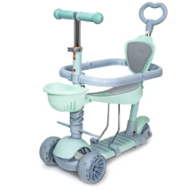 Самокат Scooter Smart 5in1. Mint (багатофункціональний, з бортиком) 738354475: Кількість коліс 3