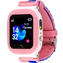 Смарт-часы AmiGo GO004 Splashproof Camera+LED Pink: Емкость батареи, мАч 400