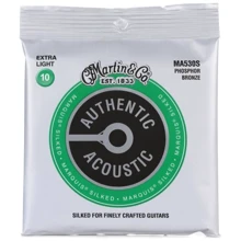 Струна для гитар Струны MARTIN MA530S Authentic Acoustic Marquis Silked 92/8 Phosphor Bronze Extra Light (10-47): Тип Комплект струн