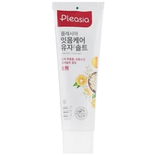 Amore Pacific Pleasia Yuzu Salt Зубная паста с экстрактом цитрона Юдзу и солью 100 g: Назначение Свежесть дыхания, Очищение