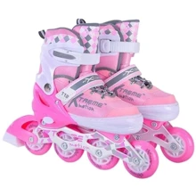 Ролики Bambi раздвижные в сумке M (34-37) розовые (R2052(Pink)): Цвет розовый