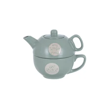 Набор заварник и чашка Limited Edition Good Morning 2 пр. (117100019-B): Цвет зеленый