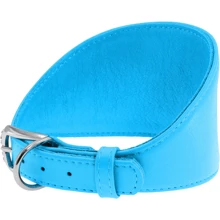 Ошейник WAUDOG Glamour для борзых собак, без украшений 66 мм 29-35 см голубой (34662): Производитель WAUDOG