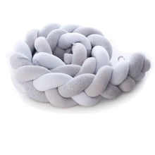 Бампер - косичка Twins 240 см Pastel Grey серый (2020-K3-240P-10): Производитель Twins
