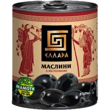 Маслини з кісточкою Еллада 850 мл (4820104250585): Об'єм 850 мл