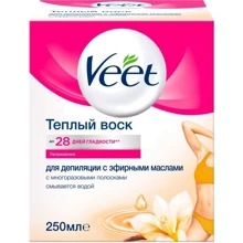 Veet Теплый воск для депиляции с эфирными маслами 250 ml: Объем, мл 250