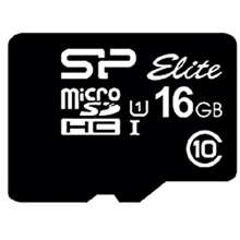 Карта памяти Silicon Power 16GB microSDHC Class 10 UHS-I U1 Elite (SP016GBSTHBU1V10): Тип карты MicroSDHC