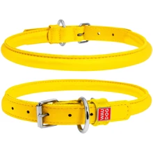 Ошейник круглый WAUDOG Glamour 10 мм 39-47 см желтый (35068): Производитель WAUDOG