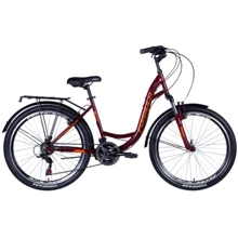 Велосипед Formula OMEGA AM ST 26" рама с багажником задн St с крылом St 2024 (красный) (OPS-FR-26-724): Материал рамы Сталь