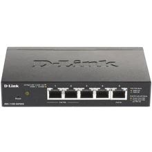 Сетевой коммутатор D-Link DGS-1100-05PDV2: Порты только Gigabit Ethernet (10/100/1000)