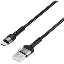 Кабель Borofone USB Cable to Micro USB Advantage 1m Black (BX34): Тип USB-C - microUSB