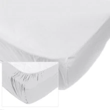 Простирадло на гумці SoundSleep Dyed White біла 200x200 см (93121866): Тип простирадло