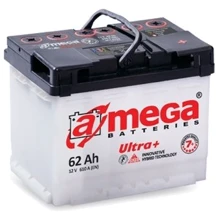 A-mega 6СТ-62 Аз Ultra +: Ємність, Ач 62