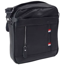 Чоловічі сумки через плече Borsa Leather чорна (10256-black): Стать Мужской
