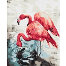 Картина по номерам Brushme Акварельные фламинго ©Karolina Bundash 40х50 см (BS53592): Производитель Brushme