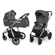Универсальная коляска 2 в 1 Baby Design BUENO 117 GRAPHITE (с вышивкой): Тип коляски универсальная коляска (2-в-1)