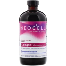 NeoCell Collagen + C 16 OZ (473 мл) Рідкий Колаген + Вітамін C, смак граната: Тип колаген