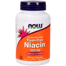 Now Foods Flush-Free Niacin 500 mg Double Strength 90 Veg Capsules (NF0498): Тип Витамин B