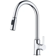 Смеситель для кухни Lefton Copper Kitchen Pull-Down Faucet with 3 Water Outlet Modes-KF2204 Chrome: Назначение Для кухни
