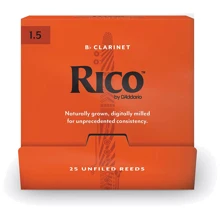 Трость для кларнета RICO RCA0115-B25 Rico by D'Addario - Bb Clarinet #1.5 - 25 Box (1 шт.): Производитель RICO