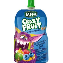 Пюре-смузи Jaffa Бананово-ягодный бум зо злаками 100 г (4820192261982): Вид Смузи
