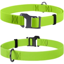 Ошейник WAUDOG Waterproof водостойкий, пряжка крючок 25 мм 35-70 см салатовый (27195): Производитель WAUDOG