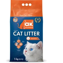 Наполнитель Akcat Compact cat litter бентонитовый натуральный 5кг 5.9л (AKMN030): Вид Глиняный