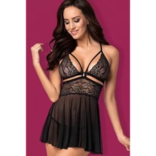 Соблазнительный пеньюар Obsessive 838-BAB-1 babydoll, S/M: Для кого Для женщин