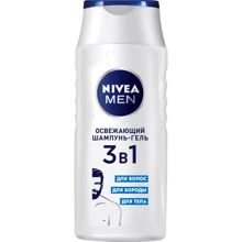 Nivea Men 3in1 Shower Gel Шампунь-гель 3в1 Освежающий 250 ml: Пол Для мужчин