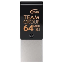 USB-флешка Team 64GB M181 USB 3.1/Type-C Black (TM181364GB01): Стандарт USB USB Type-C / USB 3.1