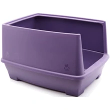 Туалет Wow Pets с высокими бортами полузакрытый 495x380x140 мм фиолетовый (0188): Вид Открытый