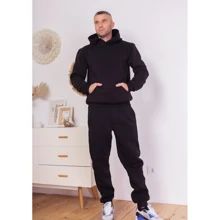 Спортивный костюм ISSA PLUS GN-404 50 черный зимний: Вид Спортивные костюмы