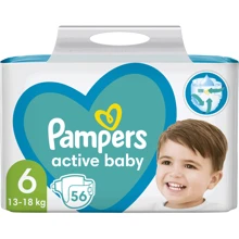 Подгузники Pampers Active Baby Giant Размер 6 (13-18 кг) 56 шт (8001090950130): Тип Подгузники