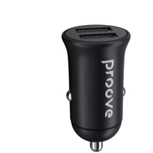 Зарядное устройство Proove Car Charger 2xUSB Kely 10W Black: Кабель в комплекте отсутствует
