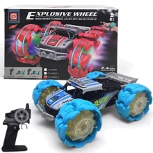 Машинка-перевертыш на радиоуправлении Mic Explosive wheel, голубой (CV-A500-2-83455): Класс Трюкач