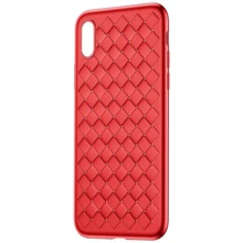 Чехол для iPhone Baseus BV Weaving Case Red (WIAPIPHX-BV09) for iPhone X/iPhone Xs: Цвет красный